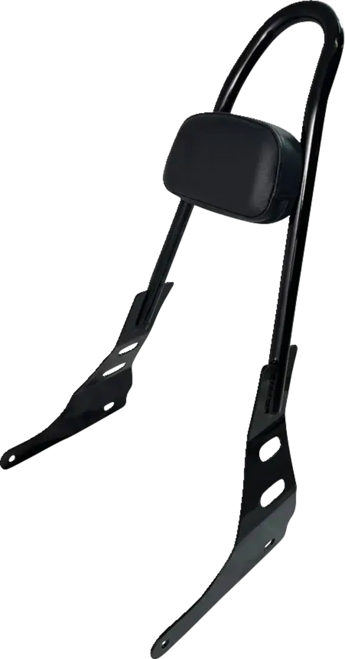 MOTHERWELL One-Piece Sissy Bar - Gloss Black MWL-220-GB.