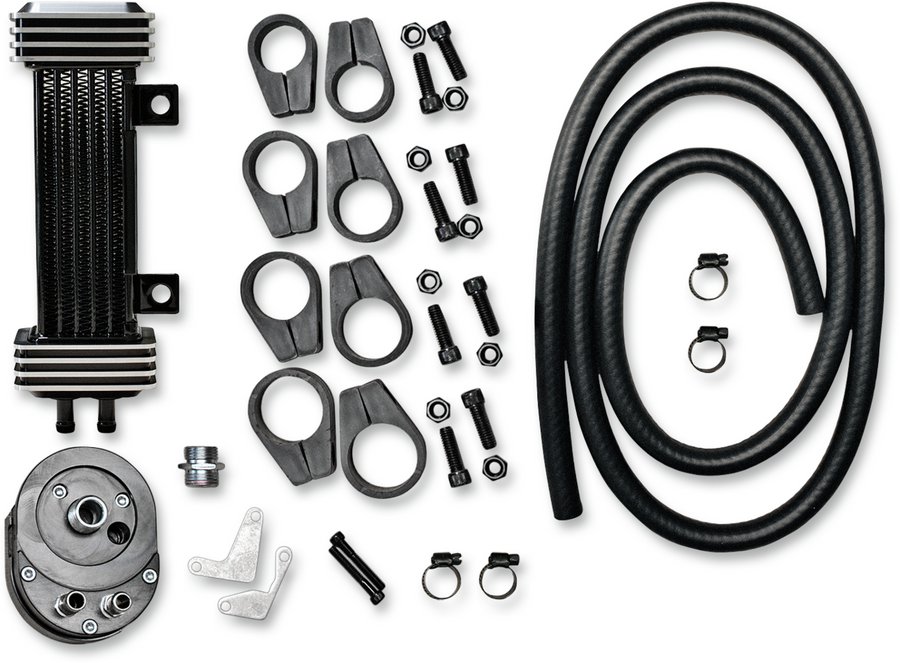 JAGG OIL COOLERS Oil Cooler Kit - Vertical - Deluxe 750-1000-0323