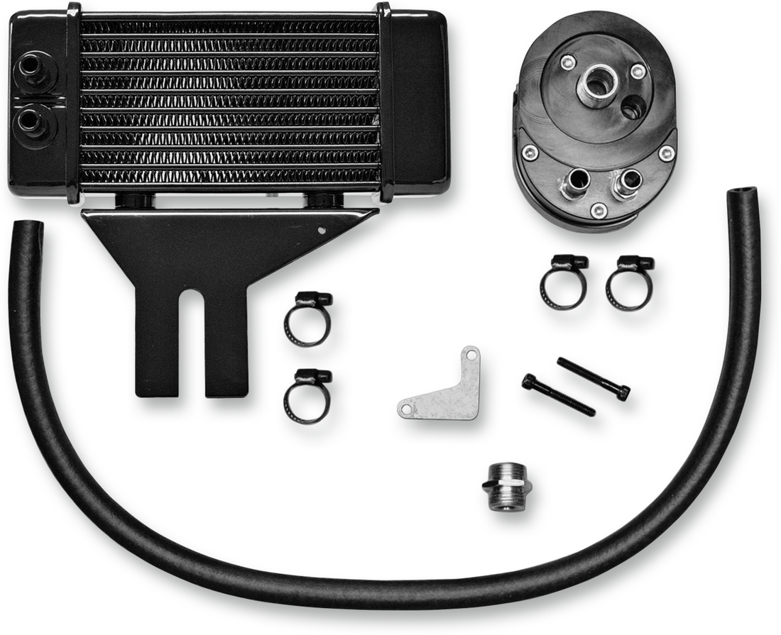 JAGG OIL COOLERS Oil Cooler Kit - Low Mount - Dyna 750-2500-0323