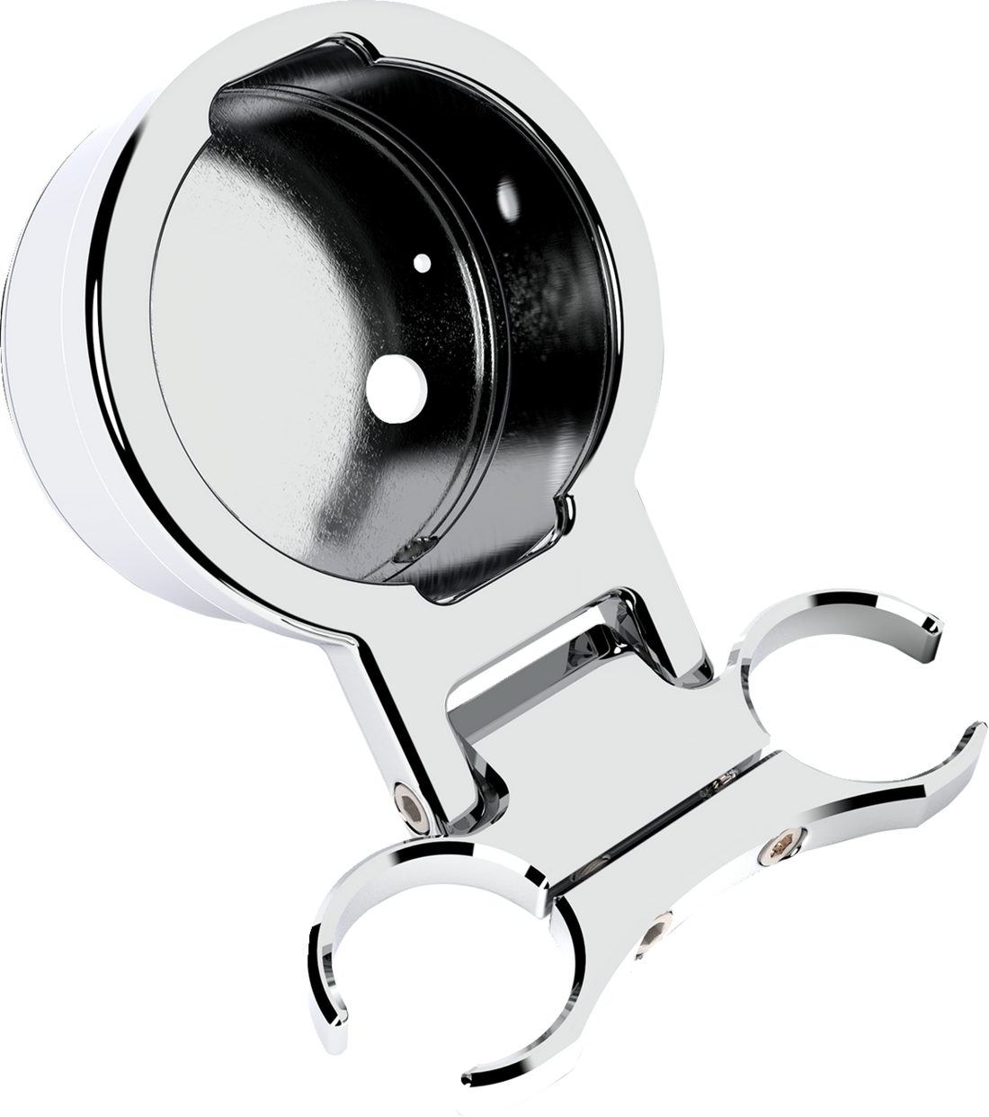 LA CHOPPERS T-Bar Gauge Mount - Single - Chrome - 1.00" Diameter LA-7398-01C