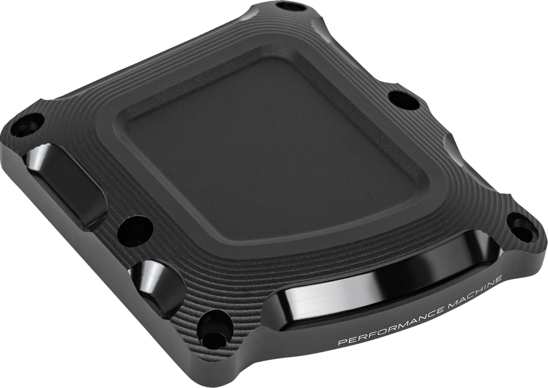 PERFORMANCE MACHINE (PM) Race Series Transmission Cover - Black Ops - M8 0203-2021-SMB