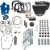 S&S CYCLE 129" Power Package Engine Performance Kit - Chain Drive - Oil Cooled - Highlighted Fins - M8 310-1223