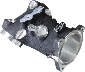 S&S CYCLE CNC-Ported Intake Manifold - M8 - 55 mm - Black 160-0276