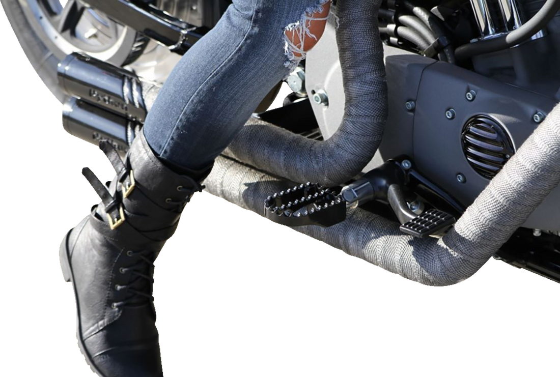 1620-2502 - BURLY BRAND MX Footpegs - Driver/Passenger - Black B13-1009B