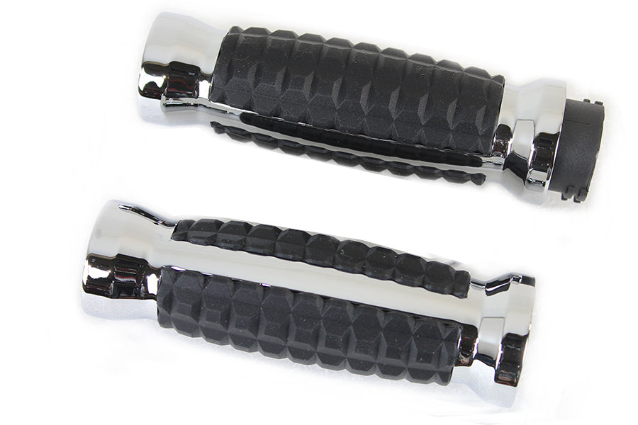 28-0011 - Alligator Style Grip Set Chrome by Wyatt Gatling