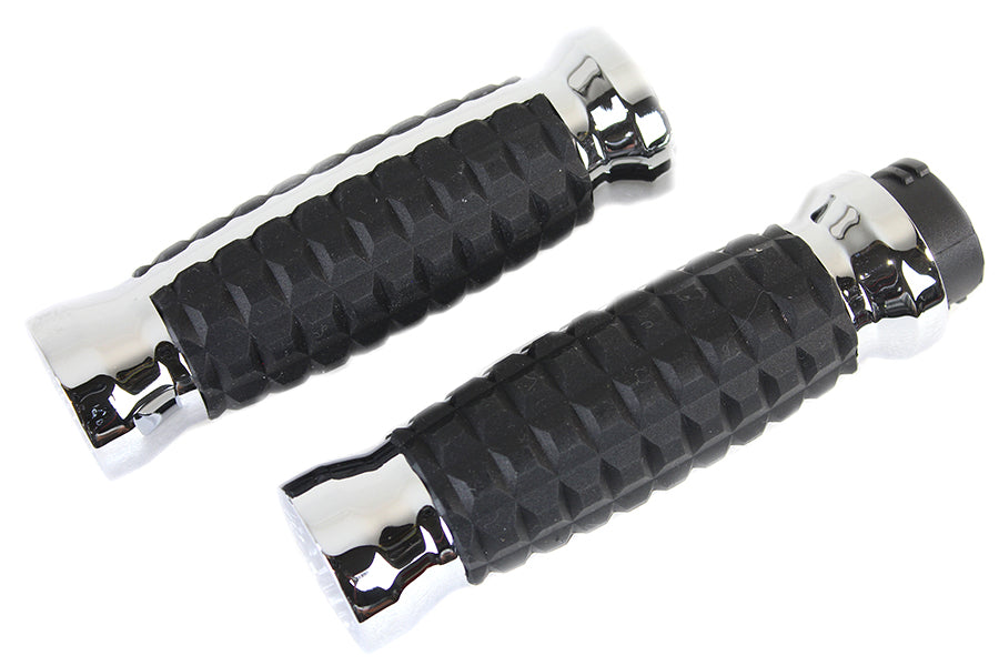 28-0011 - Alligator Style Grip Set Chrome by Wyatt Gatling