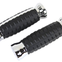 28-0011 - Alligator Style Grip Set Chrome by Wyatt Gatling