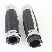 28-0011 - Alligator Style Grip Set Chrome by Wyatt Gatling