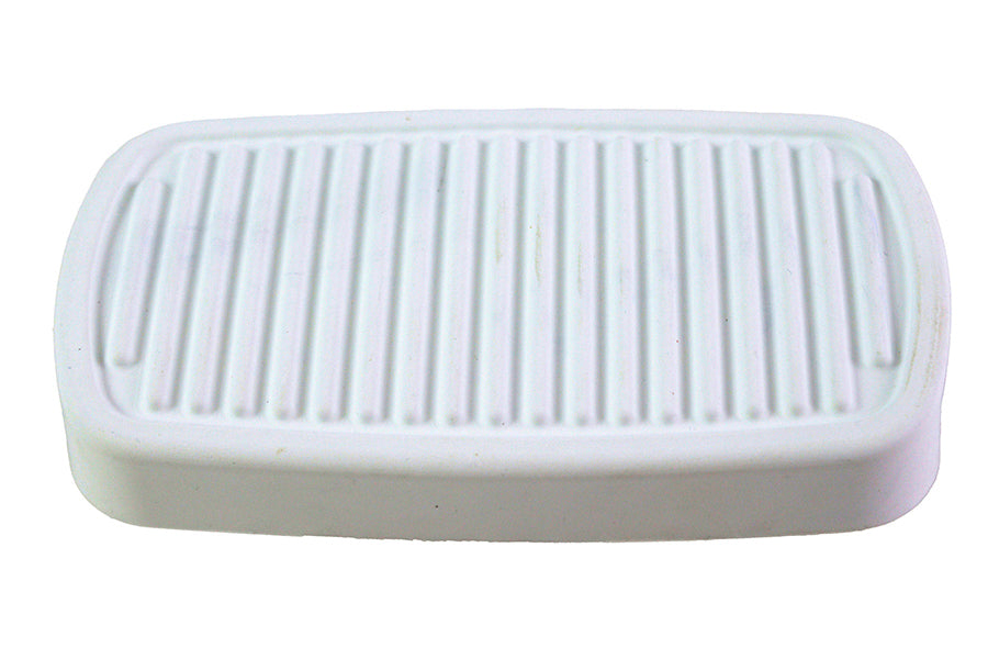 28-0025 - White Brake Pedal Rubber by V-Twin