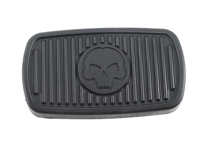 28-0076 - Black Brake Pedal Skull Design by V-Twin
