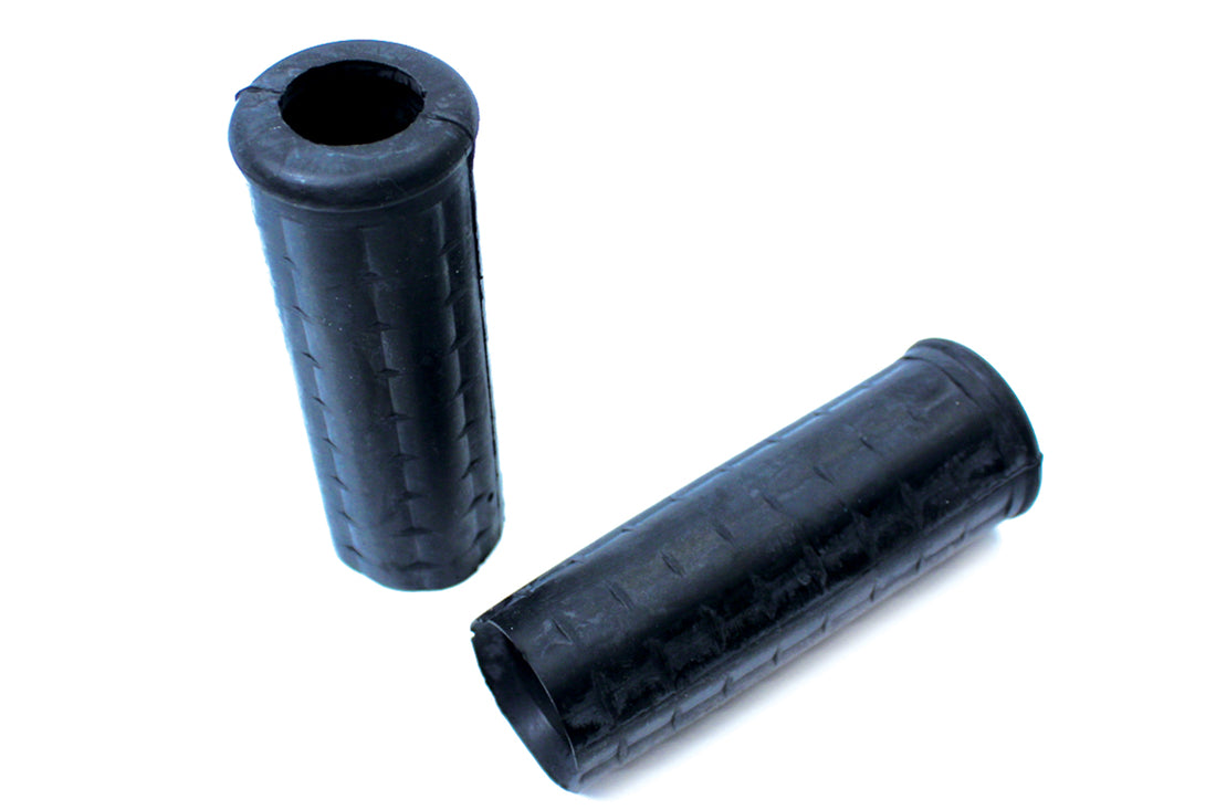 28-0110 - Replica Black Waffle Grips with Plug Hole by Wyatt Gatling