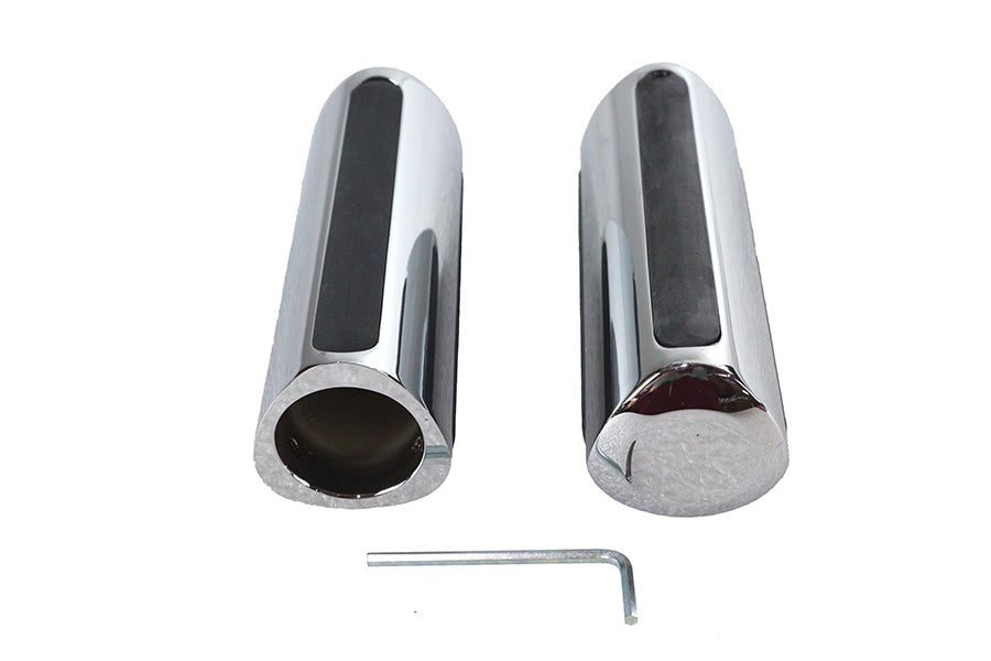 28-0153 - Chrome Delta Style Grip Set by Wyatt Gatling