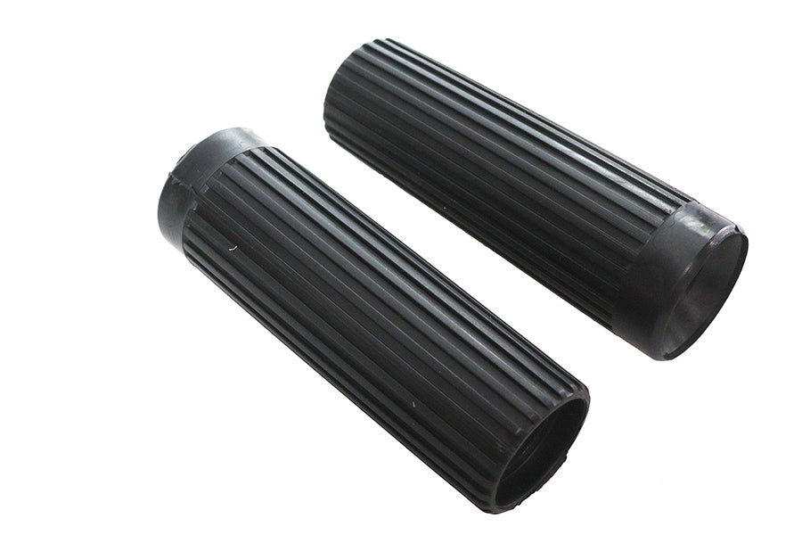 28-0156 - Replica Rib Style Grip Set Black by V-Twin