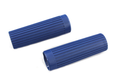 28-0185 - Blue Grip Set Original Rib Style by V-Twin