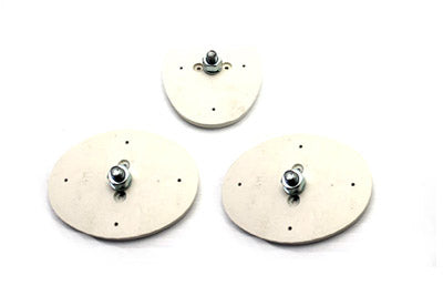 28-0302 - Clutch and Brake Pedal Set White by V-Twin