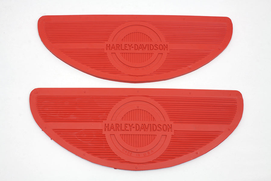 28-0406 - Red Oval Footbaord Set by V-Twin