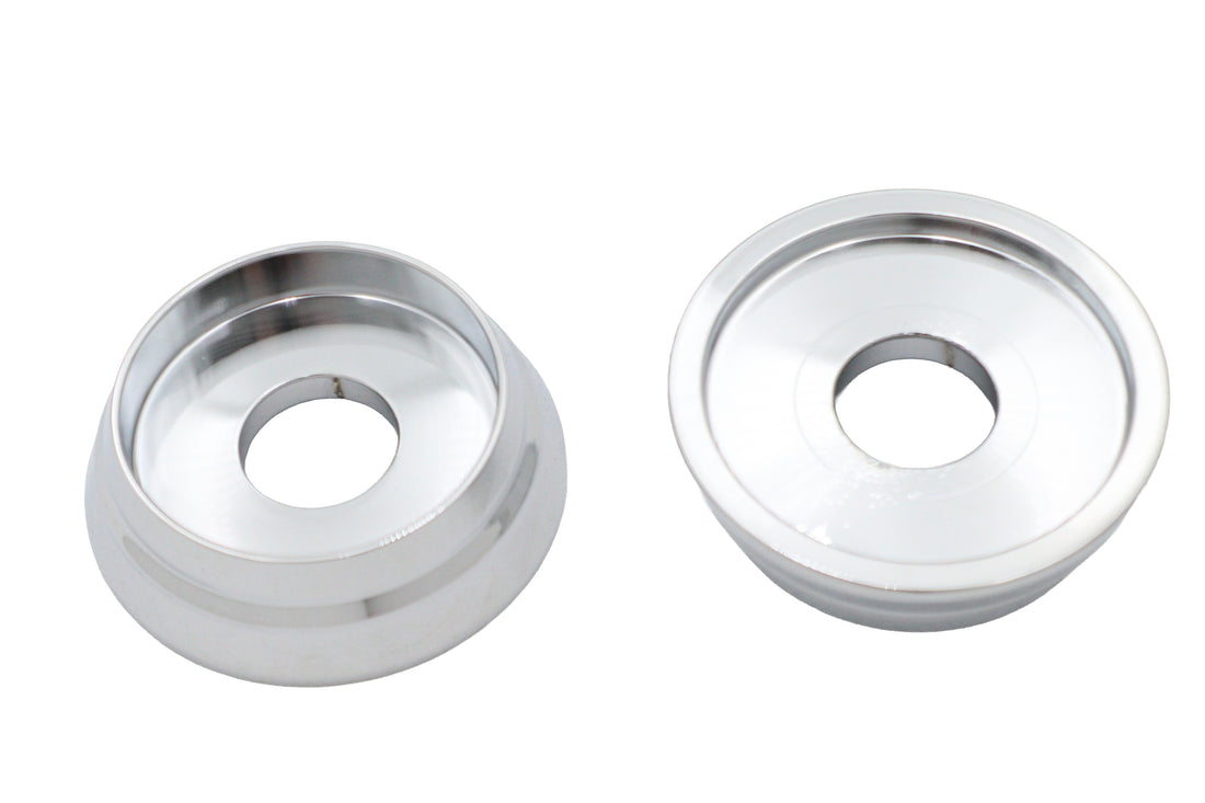 28-0442 - 1-1/4 inch Riser Sleeves Chrome by V-Twin
