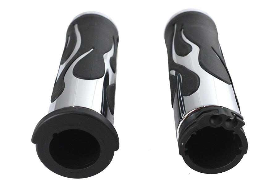 28-0451 - Hot Rod Flame Style Grip Set by V-Twin