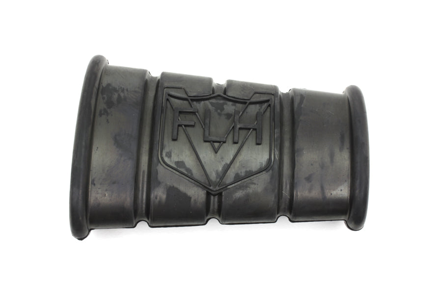 28-0458 - Black Rubber Kick Starter Pedal With FLH Logo by V-Twin