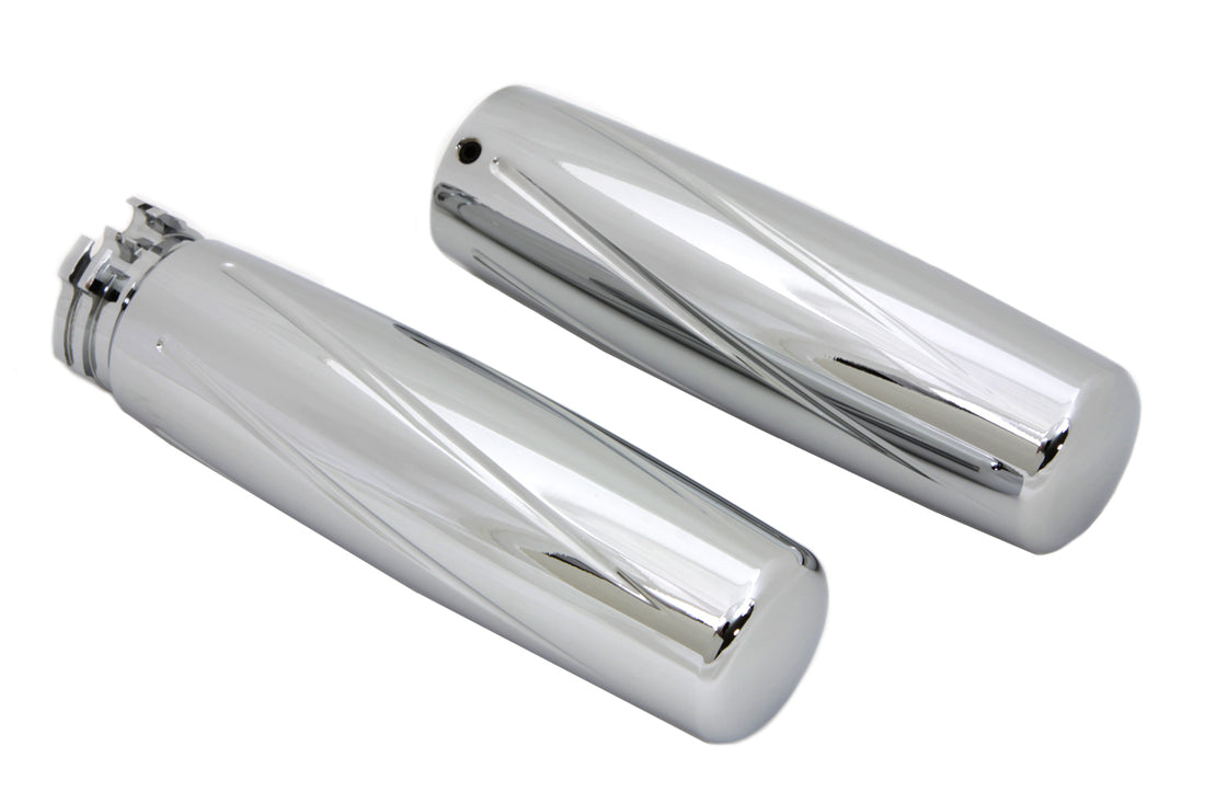28-0579 - Billet Spiral Style Grip Set by V-Twin