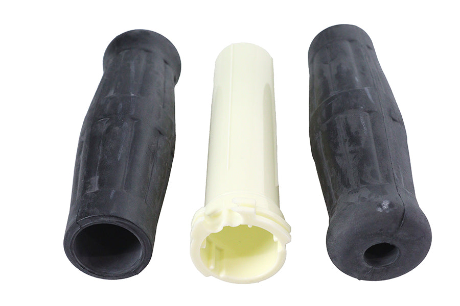 28-0594 - Black Grip Set 1909 Style by V-Twin