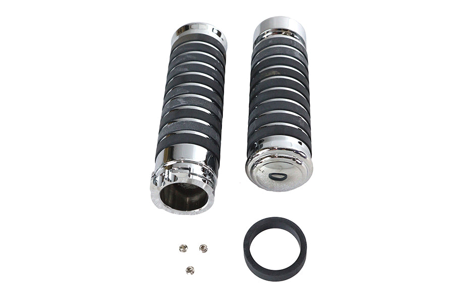 28-0642 - Billet Band Style Grip Set by V-Twin