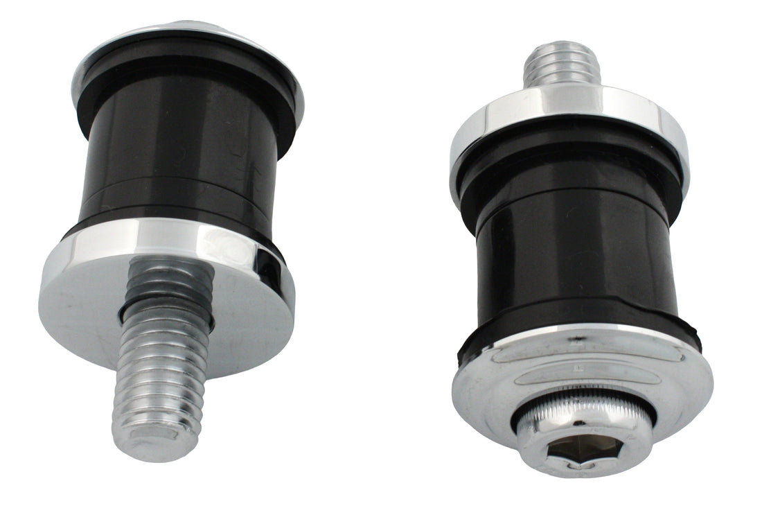28-0670 - Flush Mount Handlebar Damper Kit Chrome by V-Twin