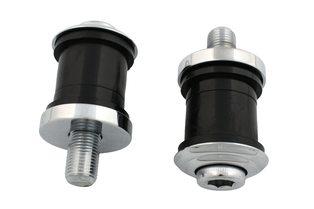 28-0671 - Flush Mount Handlebar Damper Kit Chrome by V-Twin