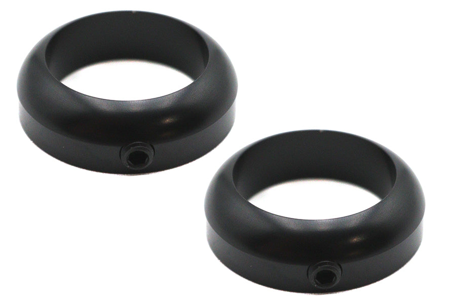 28-0677 - 1 inch Handlebar Collar Set Black by V-Twin