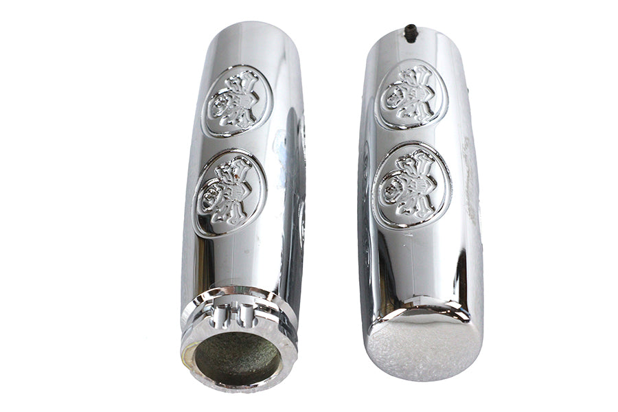 28-0759 - Billet Skull Style Grip Set by Wyatt Gatling