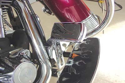 28-0761 - Brake Pedal Pad Flame Style by V-Twin