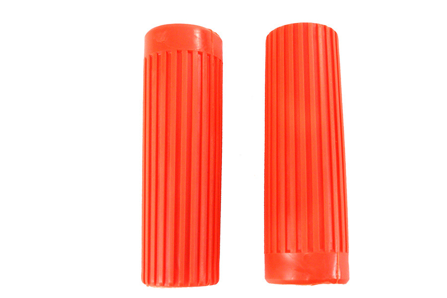 28-0834 - Replica Handlebar Grip Set Orange by V-Twin