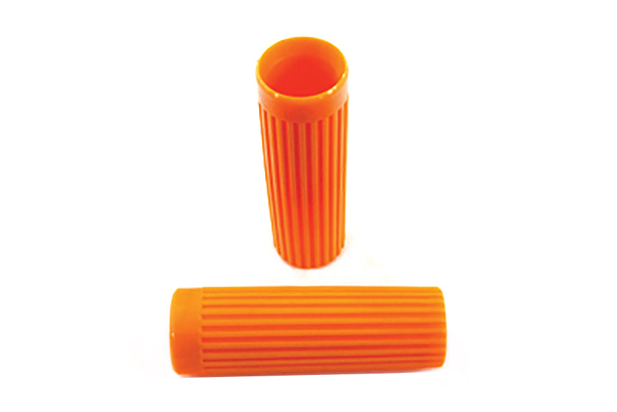 28-0837 - Replica Handlebar Grip Set Orange by V-Twin