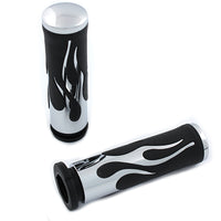28-0857 - Flame Style Throttle By Wire Grip Set by V-Twin