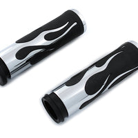 28-0857 - Flame Style Throttle By Wire Grip Set by V-Twin