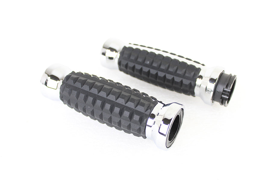 28-0897 - Alligator Style Grip Set Chrome by Wyatt Gatling