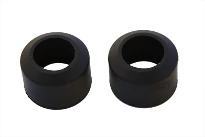 28-0900 - 33mm Rubber Fork Boots Black by V-Twin