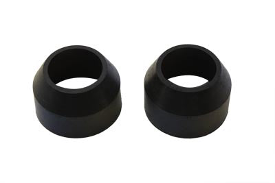 28-0901 - 41mm Rubber Fork Boots Black by V-Twin