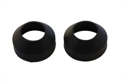 28-0903 - Rubber Fork Boots Black by V-Twin