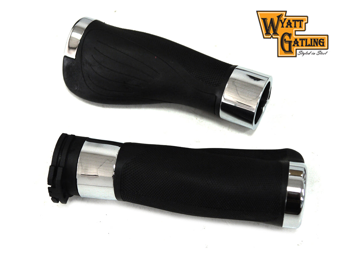 28-0934 - Wyatt Gatling Donkey Style Handlebar Grip Set by V-Twin