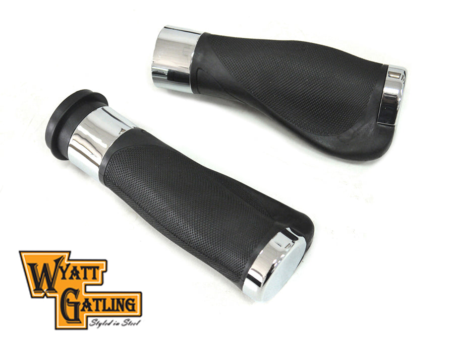 28-0935 - Wyatt Gatling Donkey Style Handlebar Grip Set by V-Twin
