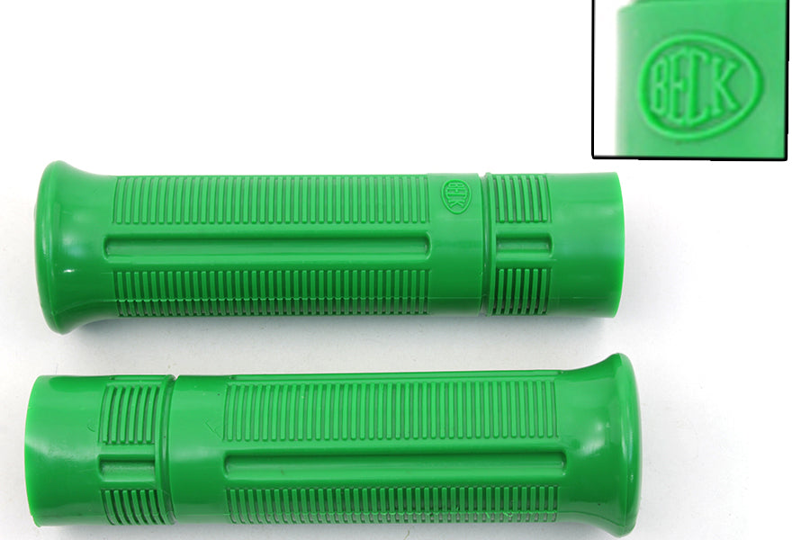 28-0960 - Green Beck Plastic Grip Set by V-Twin