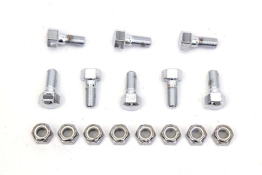 2800-16 - Rear Brake Drum Bolt and Nut Kit Chrome by Colony