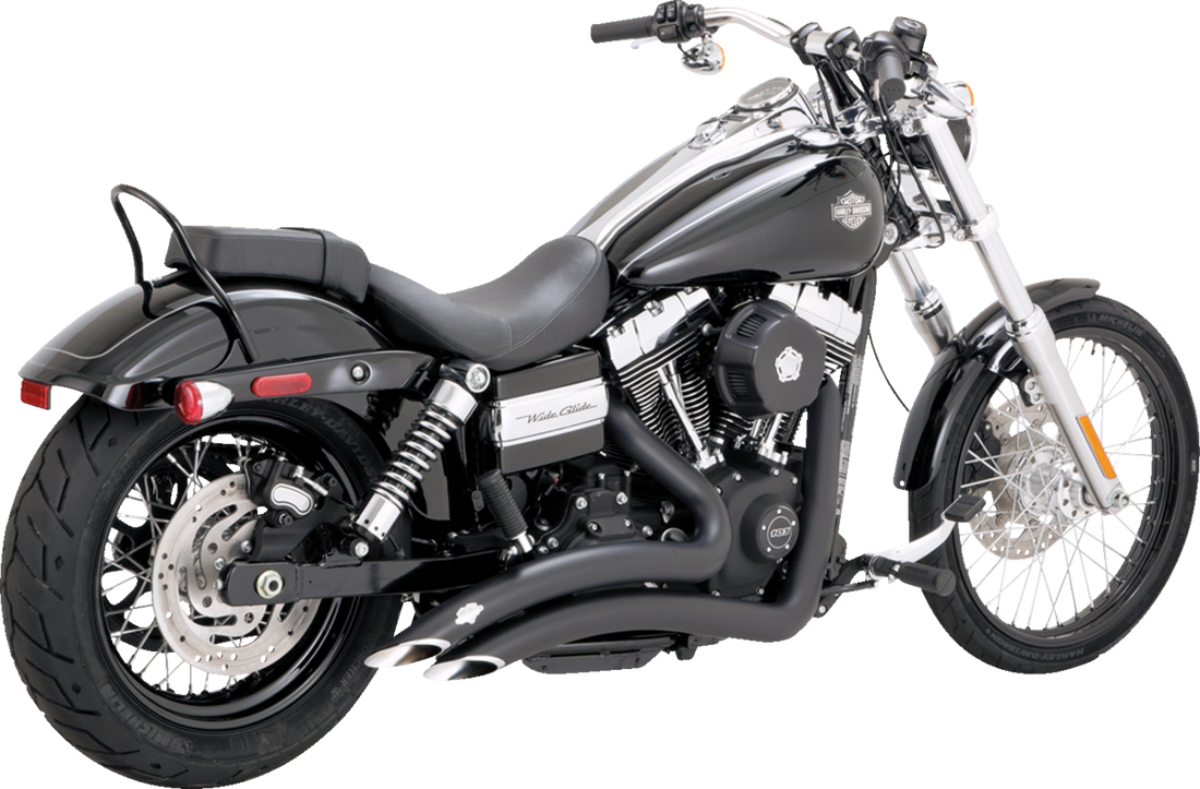 VANCE & HINES 2-into-2 Big Radius Exhaust System - Matte Black 46081