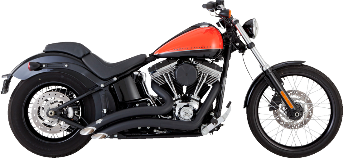 VANCE & HINES 2-into-2 Big Radius Exhaust System - Matte Black 46079