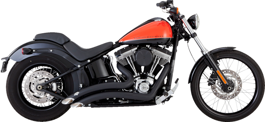 VANCE & HINES 2-into-2 Big Radius Exhaust System - Matte Black 46079