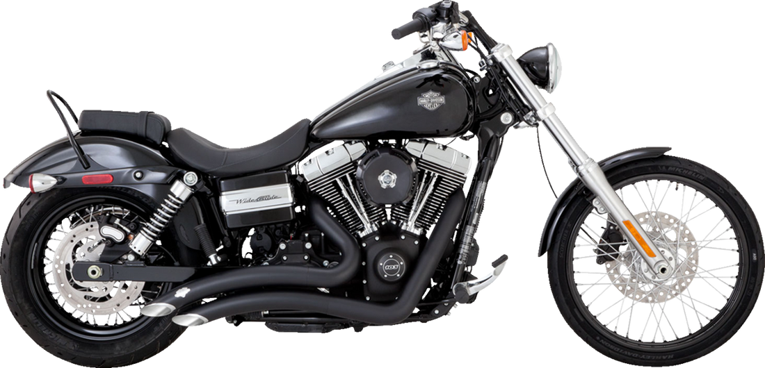 VANCE & HINES 2-into-2 Big Radius Exhaust System - Matte Black 46081