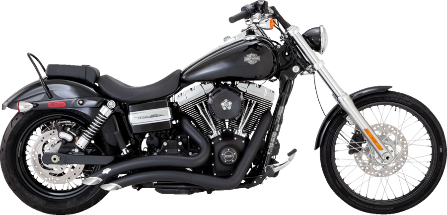 VANCE & HINES 2-into-2 Big Radius Exhaust System - Matte Black 46081