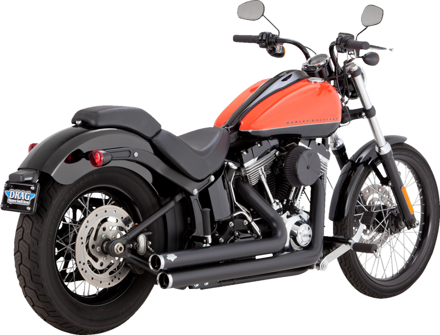 VANCE & HINES Big Shots Staggered Exhaust System - Matte Black 47959