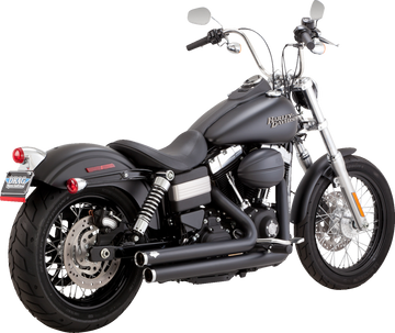 VANCE & HINES Big Shots Staggered Exhaust System - Matte Black 47958